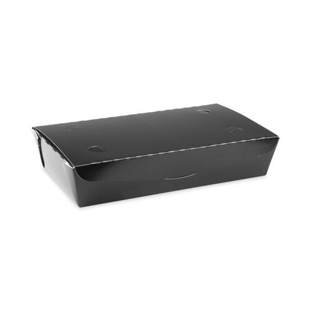 Pactiv EarthChoice OneBox Paper Box, 55 oz, 9 x 4.85 x 2, Black, PK100 PK NOB02B